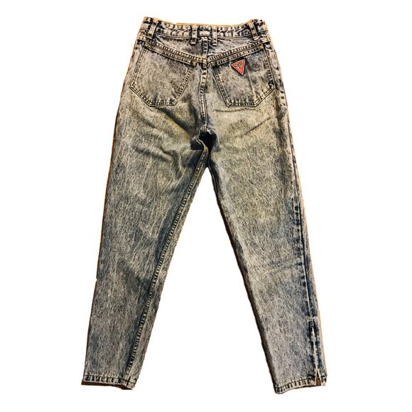 Vintage Georges Marciano Acid Wash Guess Jeans Style 2015 High Waist Mom Size 28 - Picture 8 of 12